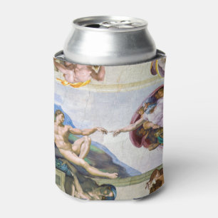 Michelangelo - Creation of Adam, Sistine Chapel's Can Cooler
