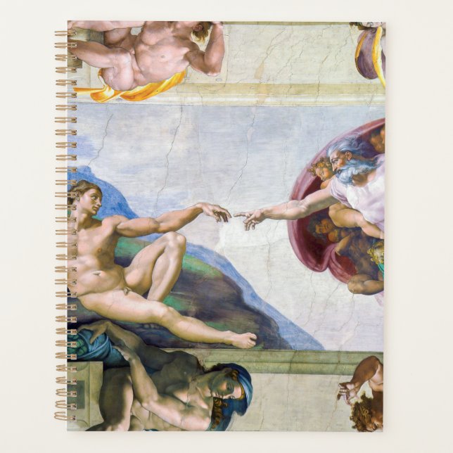 Michelangelo - Creation of Adam, Sistine Chapel's Planner (Front)