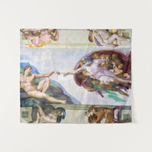 Michelangelo - Creation of Adam, Sistine Chapel's Tapestry