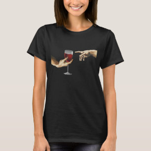 Michelangelo Creation Of Adam Vintage Art T-Shirt