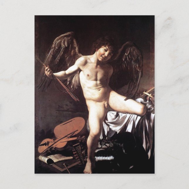 Michelangelo da Caravaggio Amor als Sieger um 1600 Postcard (Front)