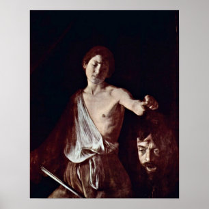 Michelangelo da Caravaggio - David and Goliath Poster
