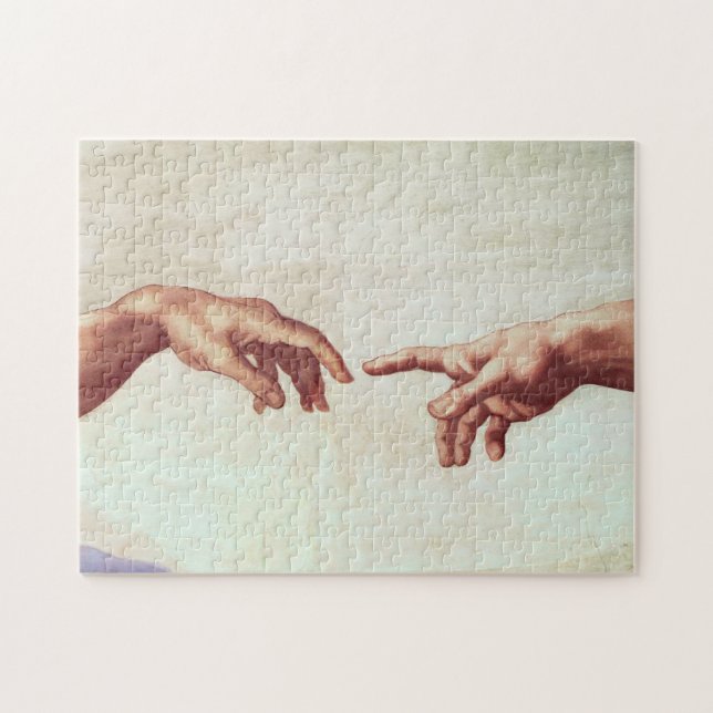 Michelangelo Hands Jigsaw Puzzle (Horizontal)