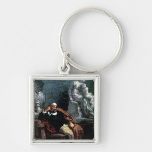 Michelangelo  in his Studio Key Ring