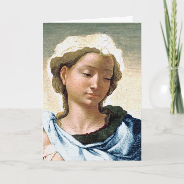 Michelangelo Madonna and Child Christmas Card (Front)
