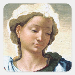 Michelangelo Madonna and Child Christmas Square Sticker