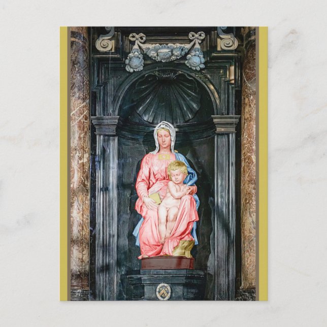 Michelangelo Madonna of Bruges Postcard (Front)