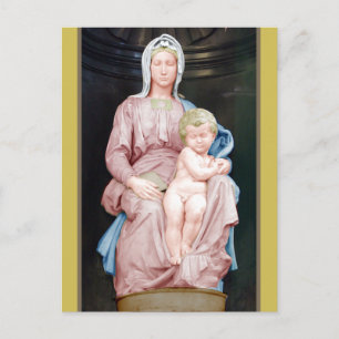 Michelangelo Madonna of Bruges Postcard