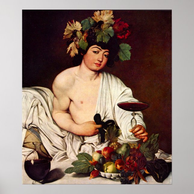 Michelangelo Merisi from Caravaggio-Bacchus Poster (Front)