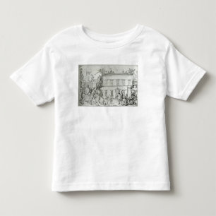 Michelangelo on horseback, visiting an artist toddler T-Shirt
