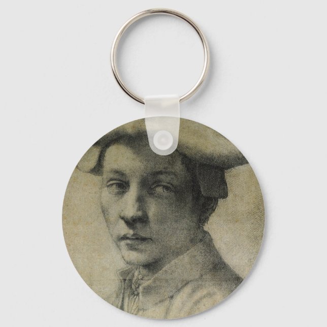 Michelangelo Portrait of Andrea Quaratesi   Key Ring (Front)