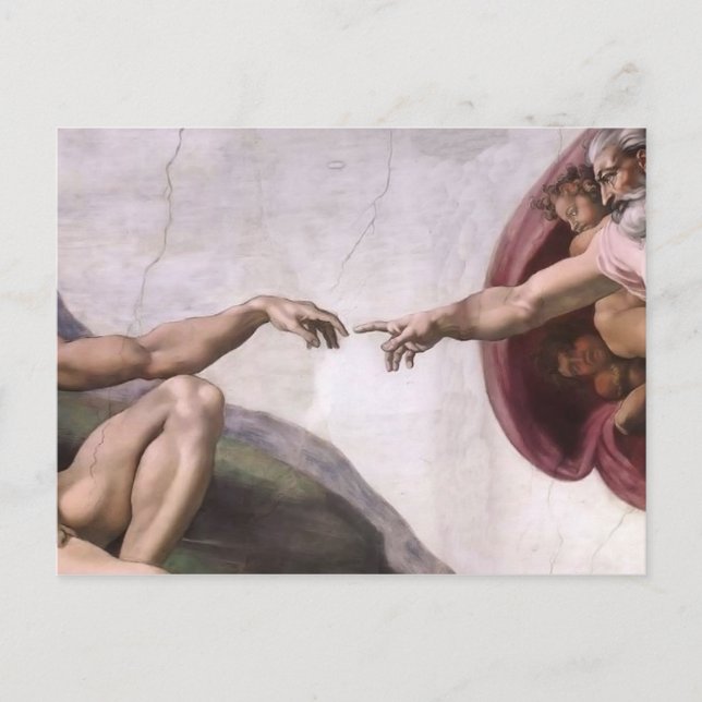 Michelangelo Renaissance Art Postcard (Front)