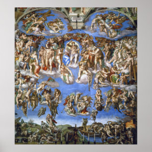 Michelangelo The Last Judgment Fresco Masterpiece Poster