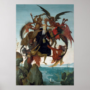 Michelangelo -The Torment of Saint Anthony Poster