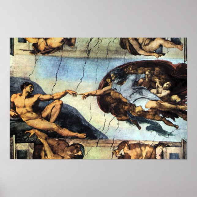 Michelangelo Unterberger - Creation of Adam Poster (Front)