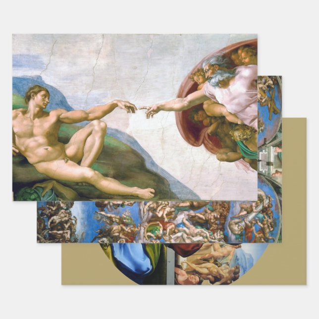 Michelangelo Wrapping Paper Sheet (Set)