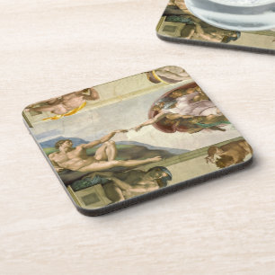 Michelangelo's Creation of Man (Creation of Adam) Coaster