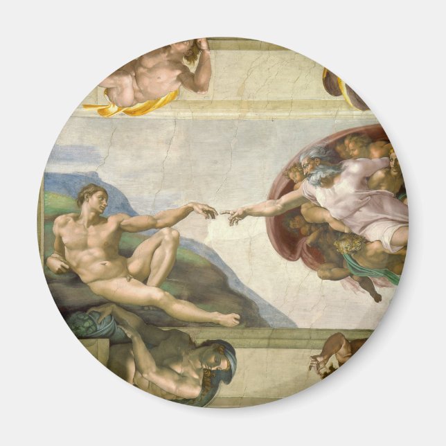 Michelangelo's Creation of Man (Creation of Adam) Magnet (Front)
