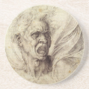 Michelangelo's Damned Soul, Head of a Man Coaster