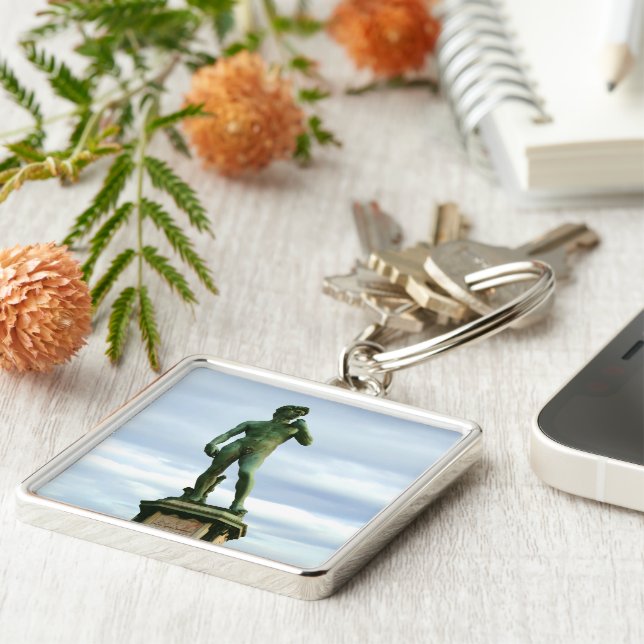 Michelangelo's David 2 Key Ring (Side)