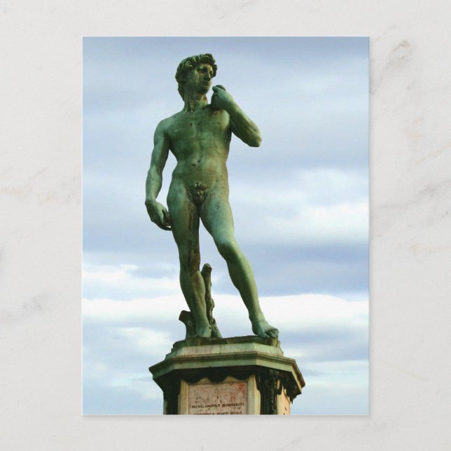 Michelangelo's David 2 Postcard (Front)
