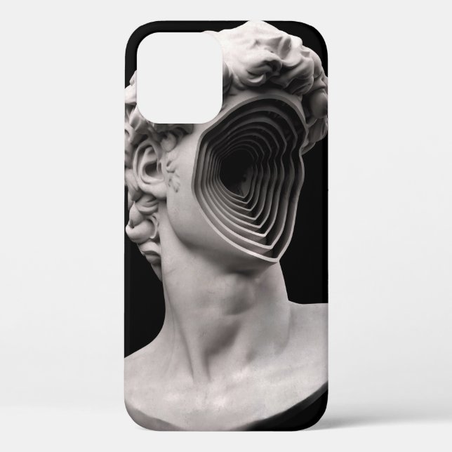 Michelangelo's David classical bust head Case-Mate iPhone Case (Back)