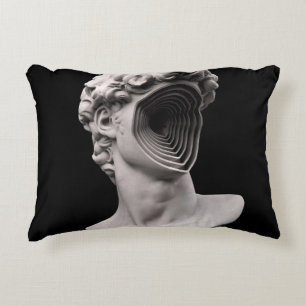 Michelangelo's David classical bust head Decorative Cushion