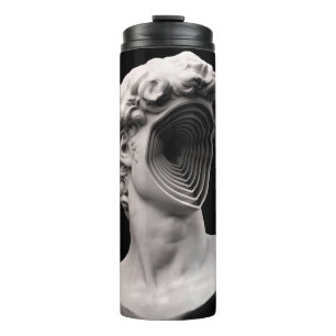 Michelangelo's David classical bust head Thermal Tumbler