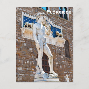 Michelangelo's David - Florence, Tuscany, Italy Postcard