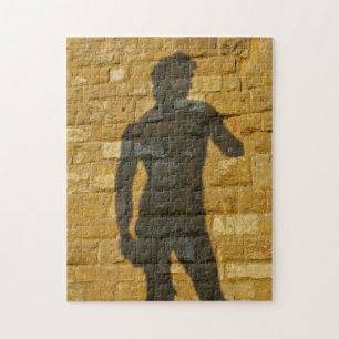 Michelangelo's David in Silhouette Puzzle