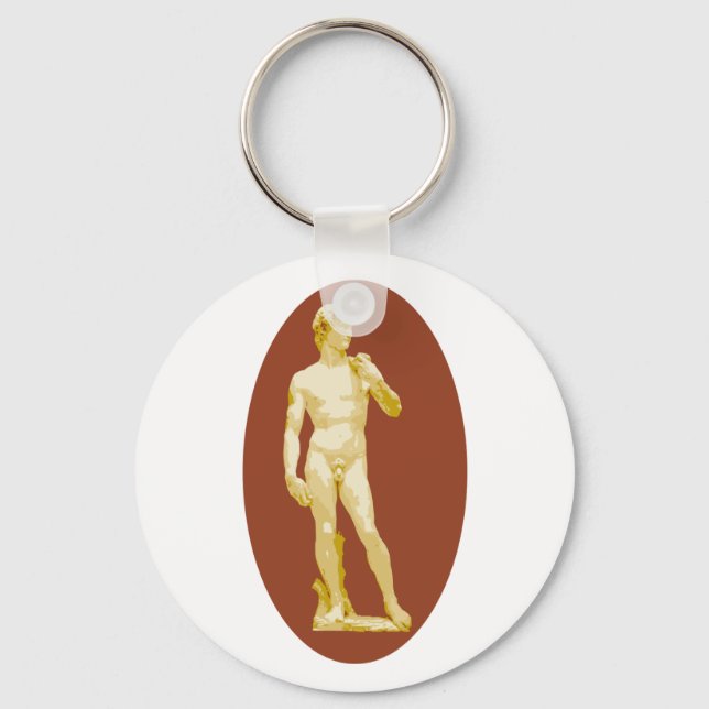 Michelangelo's David Key Ring (Front)