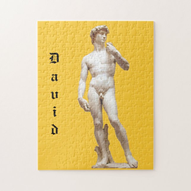 Michelangelo's David Sculpture Customised Jigsaw Puzzle (Vertical)