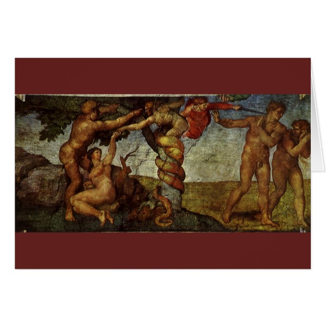 Michelangelo's Fall and Expulsion, Garden of Eden (Front Horizontal)