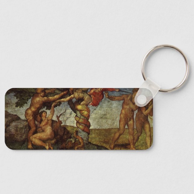 Michelangelo's Fall and Expulsion, Garden of Eden Key Ring (Front)