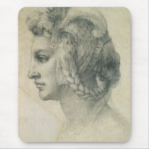 Michelangelo's Ideal Head of a Woman Mouse Pad