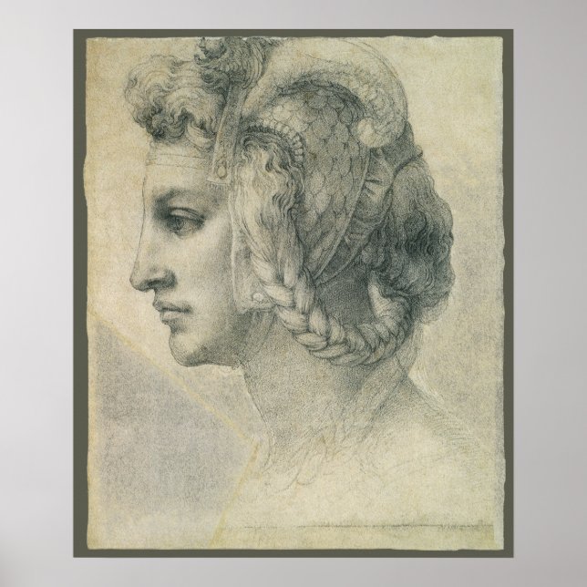 Michelangelo's Ideal Head of a Woman Poster (Front)