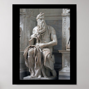 Michelangelo's Moses Poster