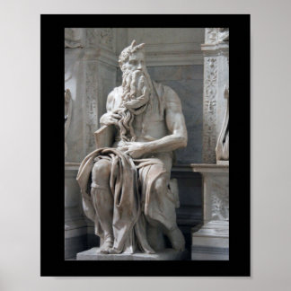 Michelangelo's Moses Poster