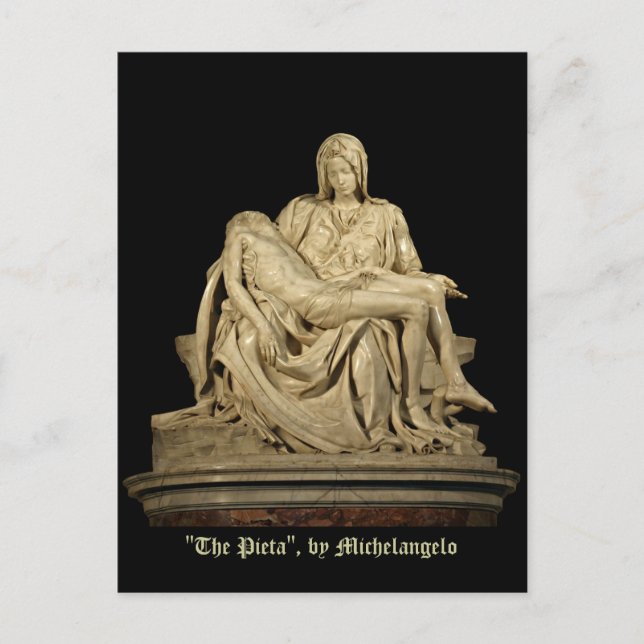 Michelangelo's Pieta Classic Renaissance Postcard (Front)