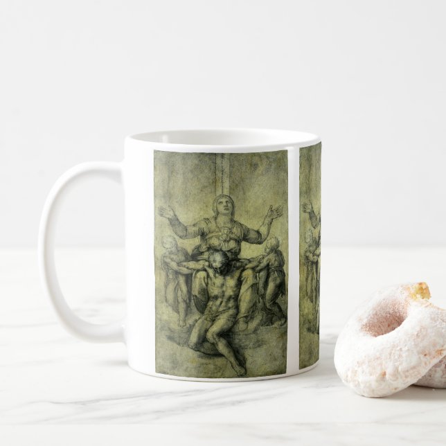 Michelangelo's Pieta for Vittoria Colonna Coffee Mug (With Donut)
