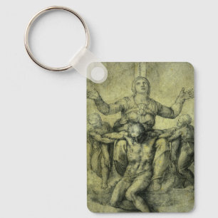 Michelangelo's Pieta for Vittoria Colonna Key Ring
