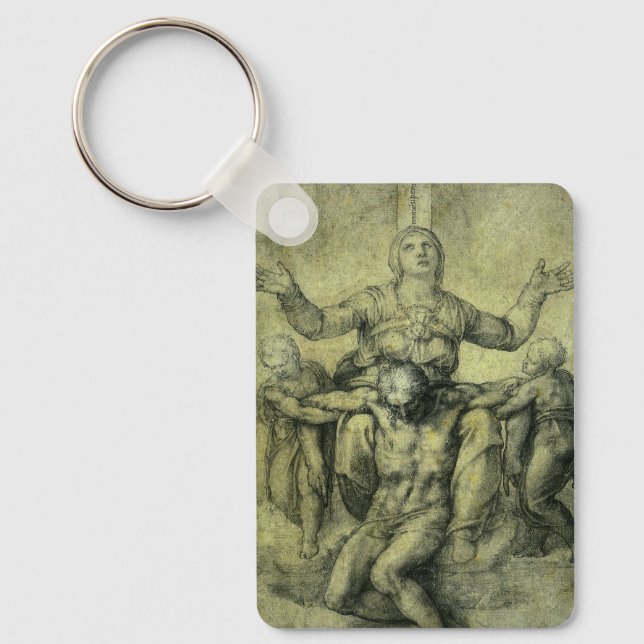 Michelangelo's Pieta for Vittoria Colonna Key Ring (Front)