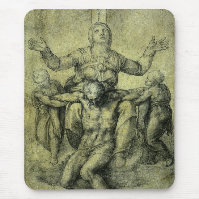 Michelangelo's Pieta for Vittoria Colonna Mouse Pad (Front)