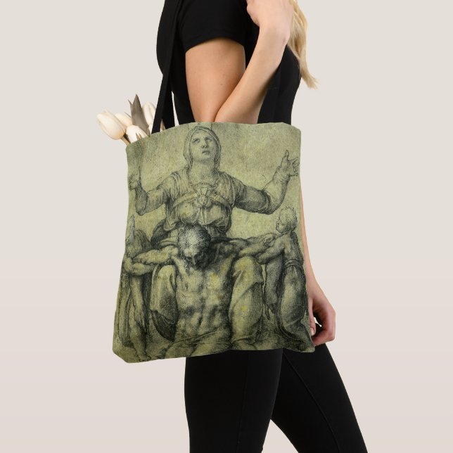 Michelangelo's Pieta for Vittoria Colonna Tote Bag (Close Up)