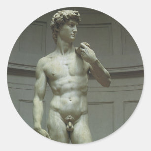 Michelangelo's Statue of David Classic Round Sticker