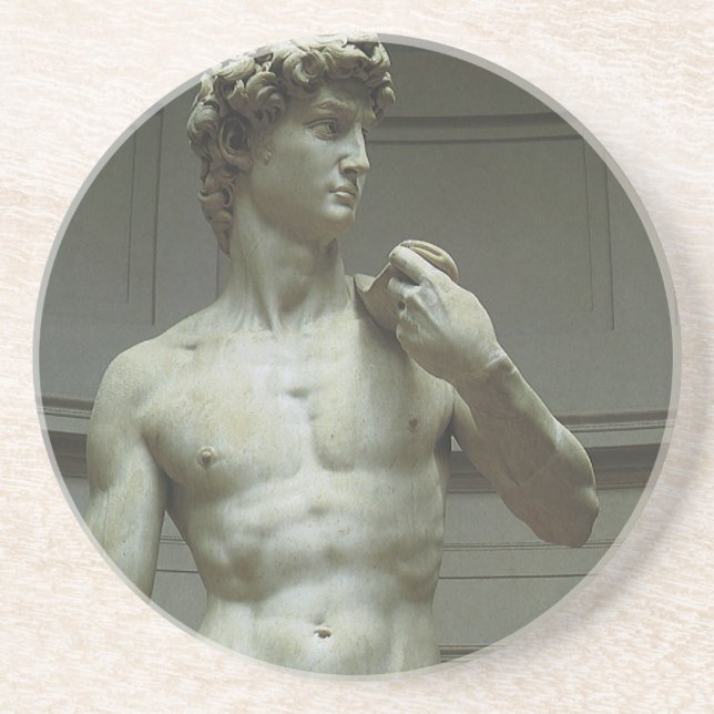 Michelangelo's Statue of David Coaster (Front)