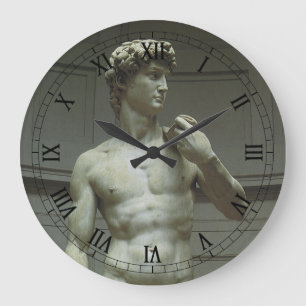 Michelangelo's Statue of David Large Clock