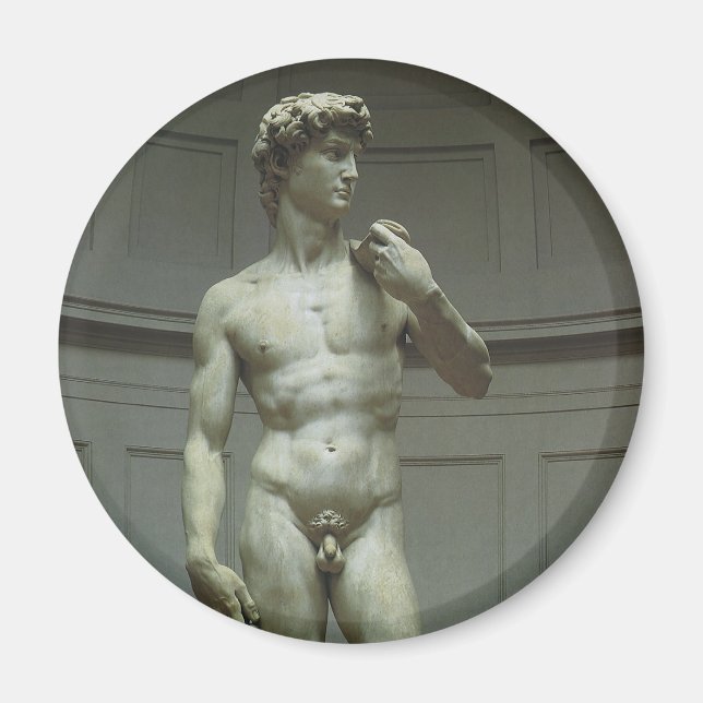 Michelangelo's Statue of David Magnet (Front)