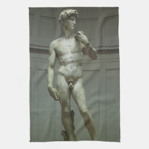 Michelangelo's Statue of David Tea Towel