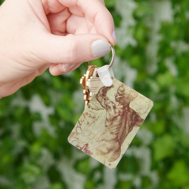 Michelangelo's Study of a Libyan Sibyl Key Ring (Hand)